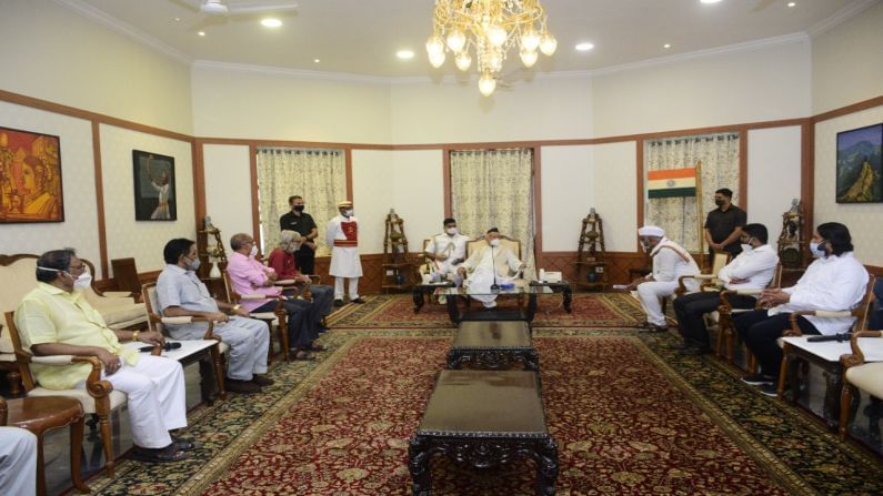 Samyukta Kisan Morcha delegation meet Governor Bhagat Singh Koshyari
