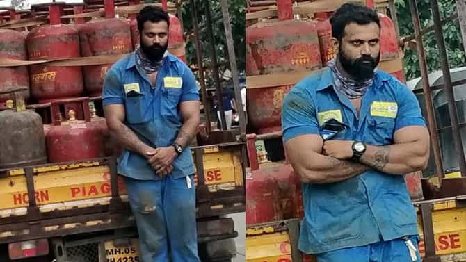 अंबरनाथचा सिलेंडर मॅन रातोरात बनला स्टार, सोशल मीडियावर व्हायरल सागर जाधवची हवा!