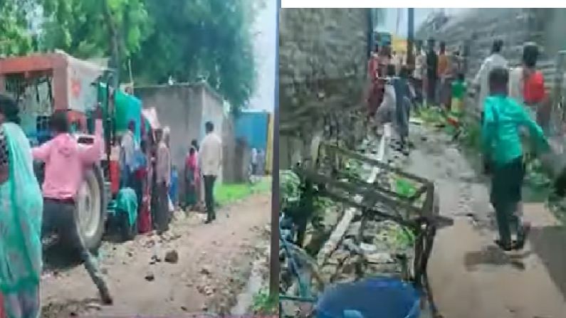 Video | कुत्र्याच्या अंगावर गाडी गेल्याने राग अनावर, दोन गटांत तुंबळ हाणामारी, एकमेकांवर दगडफेक, व्हिडीओ व्हायरल