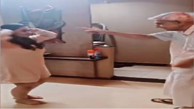 Video | वय झालं तरी तारुण्य संपलं नाही, आजोबांचा नातीसोबत जबरदस्त डान्स, व्हिडीओ व्हायरल