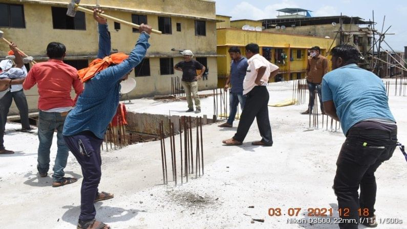 ठाणे मनपाची धडक कारवाई सुरुच, दिवा, वर्तक नगरमधील अनधिकृत बांधकामे जमीनदोस्त