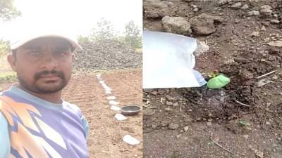 पावसानं दडी मारली, पीक वाटवण्यासाठी तरुणाची भन्नाट शक्कल, एकरातील कपाशीला जीवदान