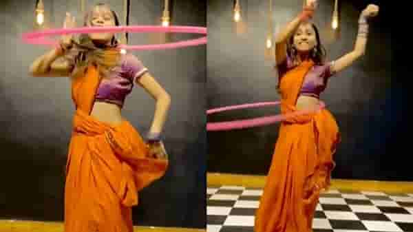 Video | केशरी साडीवर तरुणीचे ठुमके; डान्सिंग डॉलचा सोशल मीडियावर धुमाकूळ, पाहा व्हिडीओ