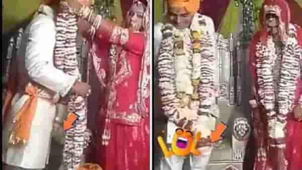 VIDEO : वरमाला घालताच नवरदेवाचा पायजमा निसटला, पुढे काय झालं?; हा व्हायरल व्हिडीओ पाहाच!