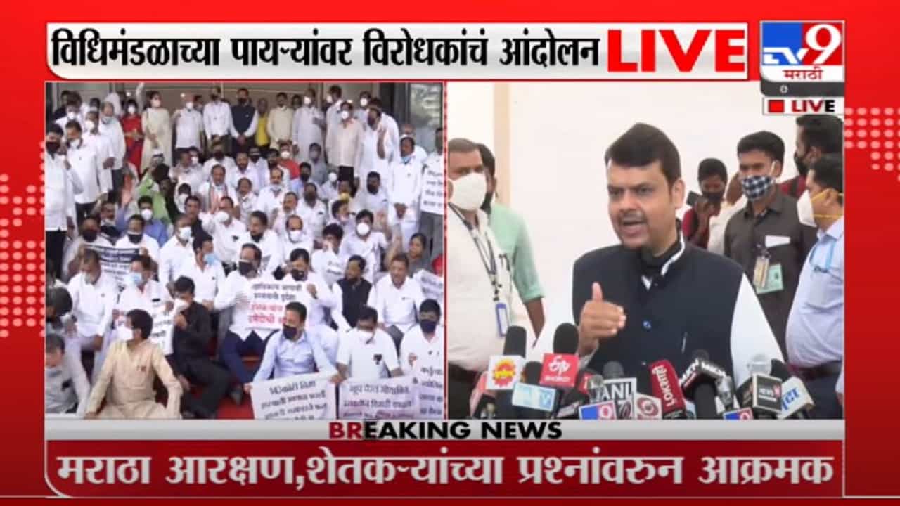 Devendra Fadnavis | OBC इम्पेरिकल डेटाचा ठराव हा वेळकाढूपणा, देवेंद्र फडणवीस LIVE