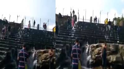 पर्यटकांचे आकर्षण असलेल्या भुशी डॅम सांडव्यावरुन वाहणारे पाणी ओसरले, हौशी पर्यटकांचा हिरमोड