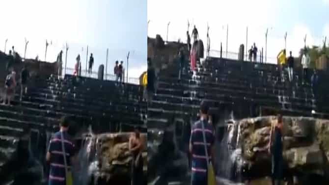 पर्यटकांचे आकर्षण असलेल्या भुशी डॅम सांडव्यावरुन वाहणारे पाणी ओसरले, हौशी पर्यटकांचा हिरमोड