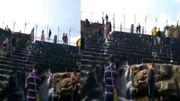 पर्यटकांचे आकर्षण असलेल्या भुशी डॅम सांडव्यावरुन वाहणारे पाणी ओसरले, हौशी पर्यटकांचा हिरमोड