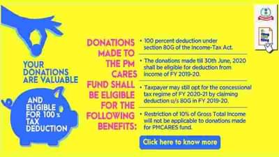 पीएम केअर फंडमध्ये पैसे दिल्यास आयकरात मिळेल सूट, जाणून घ्या प्रक्रिया आणि बचत पद्धती