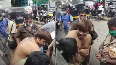 VIDEO | मोबाईलवर बोलणाऱ्या बाईकस्वाराचा बेस्टला धक्का, बस चालकालाच तरुणाची मारहाण