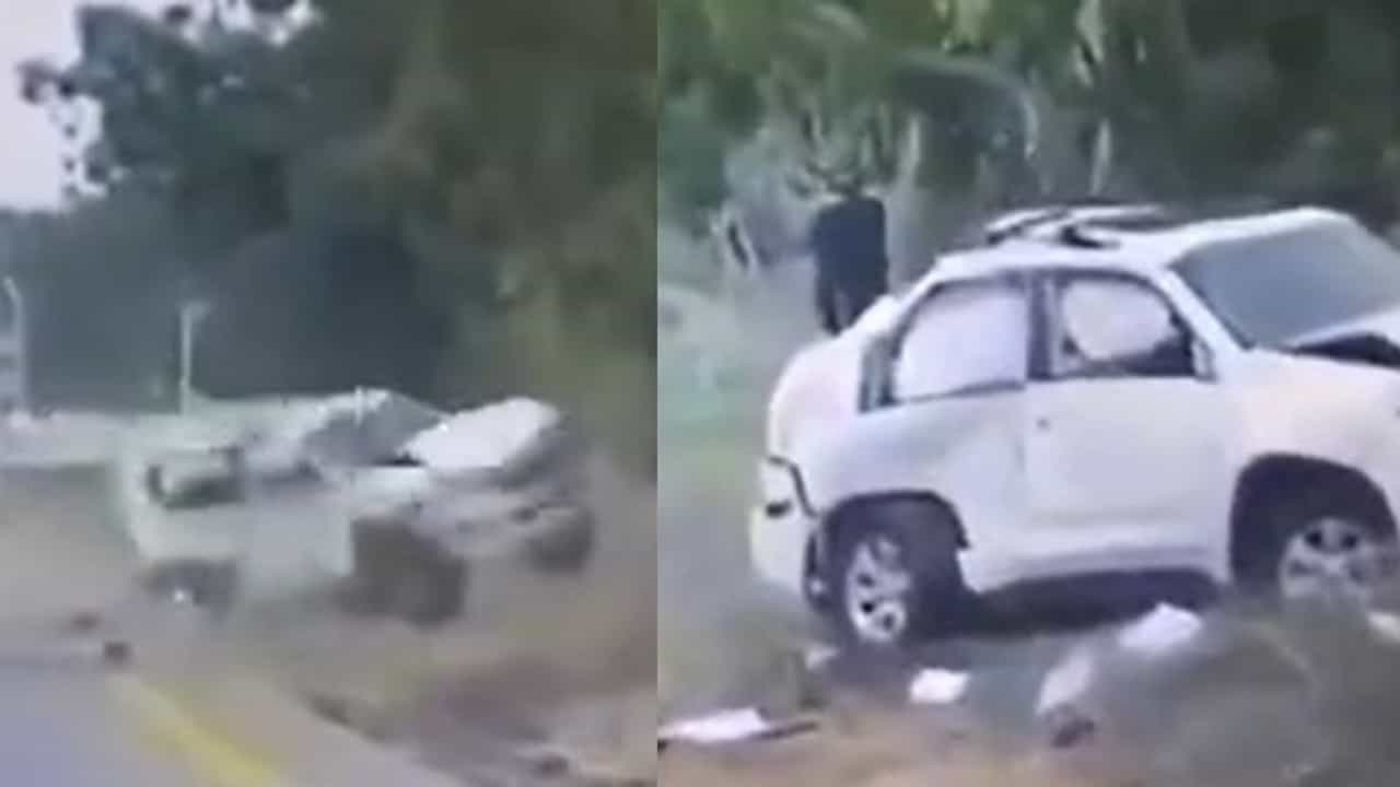 Video | वाहतुकीचे नियम मोडल्यामुळे स्कॉर्पिओचा भीषण अपघात, व्हिडीओ एकदा पाहाच