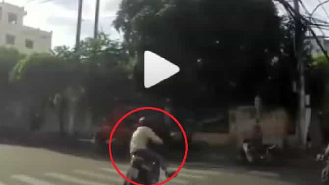 Video | ड्रायव्हिंग करत असताना पठ्ठ्याच्या फोनवर गप्पा, पुढे जे झाले ते एकदा पाहाच !
