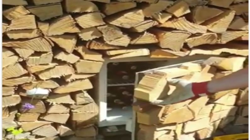 Video | मद्य लपवण्यासाठी लाकडांमध्ये बनवला फ्रिज, जबरदस्त जुगाड एकदा पाहाच