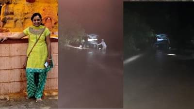 पुराच्या पाण्याचा अंदाज चुकला, कार वाहून गेल्याने महिलेचा मृत्यू, चिमुरडा बेपत्ता, पती बचावला