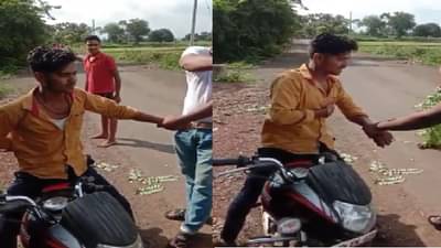 महिलांचे सोने चोरुन पळ काढण्याचा प्रयत्न, कर्नाटकच्या भामट्याला ग्रामस्थांनी दिला चोप