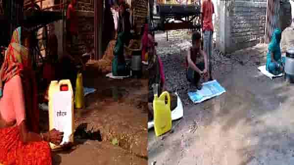 गावातील अवैध दारु विक्री बंद करण्यासाठी महिलांचं अनोखं आंदोलन, भरवला दारुविक्रीचा बाजार!