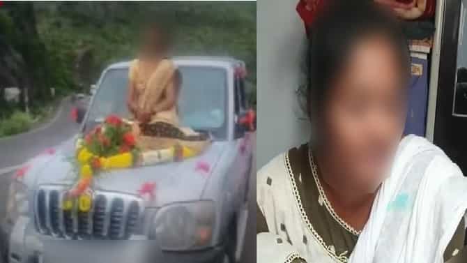 लहानपणीच वडील गेले, हौसेने लग्न करताना बोनेटवर बसली, आता व्हिडीओ व्हायरल करु नका, वधूमाय रडवेली