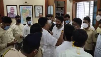 VIDEO : पालघरच्या जिल्हाधिकारी कार्यालयात तुफान राडा, राष्ट्रवादीचे दोन गट आमनेसामने, दिग्गज नेत्यांमध्ये वाद