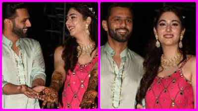 Dishul Wedding | दिशाच्या हातावरची मेहंदी पाहून राहुल वैद्य म्हणतोय ‘मेहंदी लागा के रखना....’, पाहा व्हिडीओ