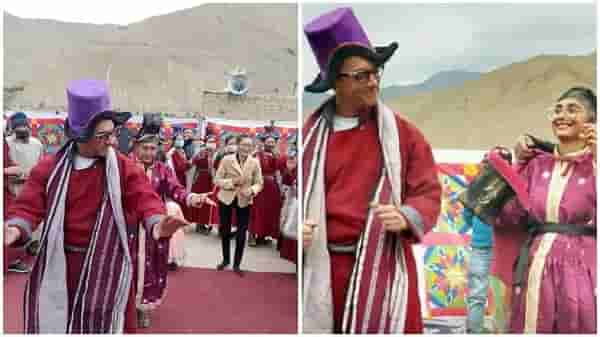 Video | ‘तलाक’च्या घोषणेनंतरही आमिर-किरण एकमेकांच्या जवळ, लडाखमध्ये पारंपरिक वेशात धरला ठेका!