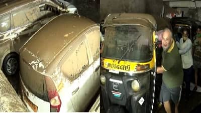 बीएमसीच्या पार्किंगमध्ये साचलेलं 20 फूट पाणी ओसरलं, 450 गाड्या नादुरुस्त, वाहनचालकांचा संताप
