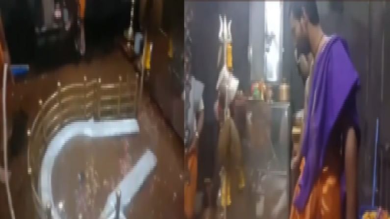 Video : बारा ज्योतिर्लिंगांपैकी एक असलेल्या भिमाशंकर मुख्य मंदिराला पाण्याचा वेढा