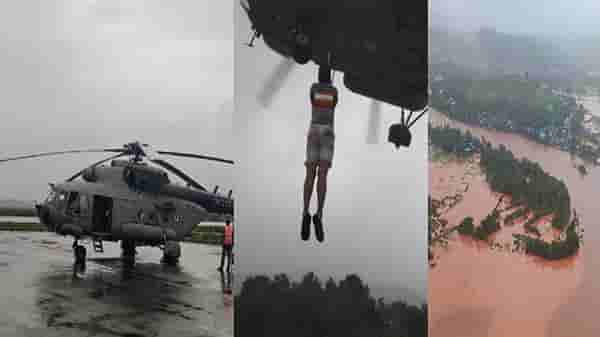 Raigad Satara landslide live : साताऱ्याच्या मिरगाव येथून ढिगाऱ्याखालून दोघांना जिवंत बाहेर काढण्यात रेस्क्यू टिमला यश