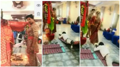 Video | फोटोंसाठी काहीही! लग्नाचे ‘परफेक्ट क्षण’ टिपण्यासाठी फोटोग्राफारची अनोखी कसरत, पाहणारे म्हणाले ‘हाच तो फोटोग्राफर ऑफ दी इयर’!