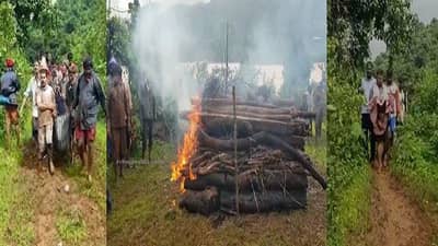 Satara Ambeghar Landslide : चिमुकल्याला कडेवर घेऊन चितेवर ठेवलं, एकाच चितेवर 6 जणांना अग्नी,  कृष्णा-कोयना गहिवरल्या