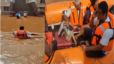सांगली पूर : बचावकार्यावेळी महापालिकेची बोट अडकली, नगरसेवकासह सहा जण पाण्यात पडले