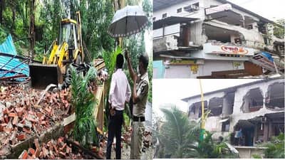 लॉज आणि हॉटेलचं अनधिकृत बांधकाम जमीनदोस्त, ठाणे महापालिकेची धडाकेबाज कारवाई सुरुच