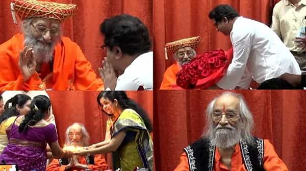 शिवशाहीर बाबासाहेब पुरंदरे (BabaSaheb Purandare) आज शंभराव्या वर्षात पदार्पण करत आहेत. त्यानिमित्ताने पुण्याच्या कात्रजमध्ये एका छोटेखानी कार्यक्रमाचं आयोजन करण्यात आलेलं होतं.
