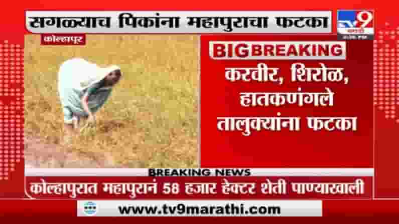 Kolhapur | कोल्हापुरात पुराने शेती वाहून गेल्यानं शेतकऱ्यांचे मोठे नुकसान