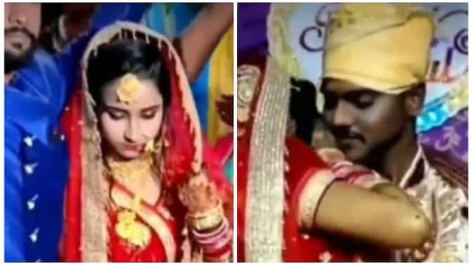 Video | नवरदेवाने नातेवाईकांसमोर तिला उचललं, नंतर केलं असं काही की नवरीला चेहरा लपवावा लागला, व्हिडीओ व्हायरल