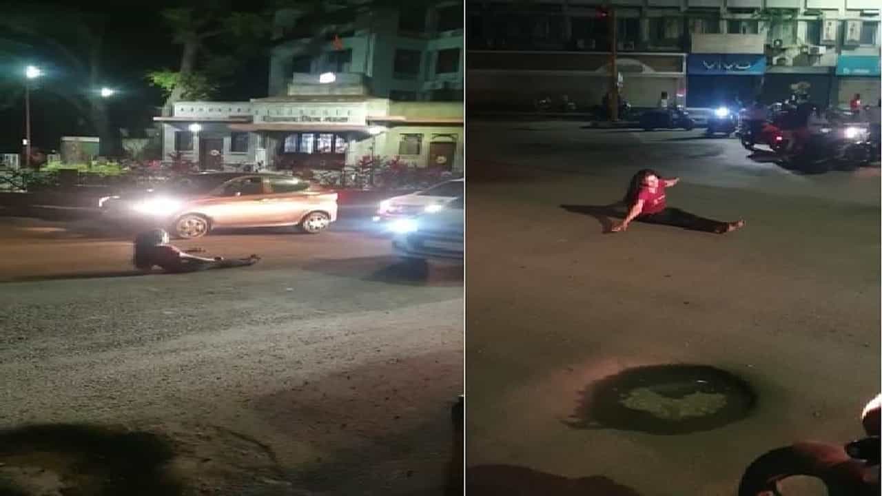 Pune | पुण्यात मद्यधुंद तरुणीचा भररस्त्यात धिंगाणा, व्हिडीओ व्हायरल