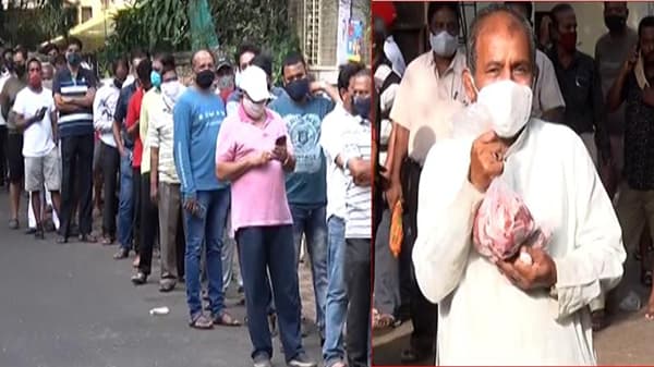 पुणेकरांची गटारी फुल्ल जोशात; चिकन-मटणाच्या दुकानांबाहेर सकाळपासून रांगा