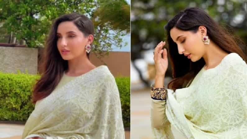नोरा फतेही सध्या सोशल मीडियावर चाहत्यांची मने जिंकत आहे. लाखो लोक नोराला फॉलो करतात. नोराचा प्रत्येक फोटो पोस्ट होताच व्हायरल होतो. प्रत्येक वेळी ग्लॅमरस अवताराने चाहत्यांची मने जिंकणारी नोरा सध्या देसी लूकमध्ये दिसत आहे.