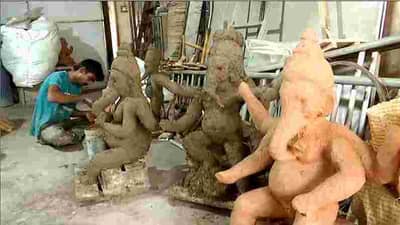 नागपुरातील प्रसिद्ध चितार ओळी बाजारपेठेत शुकशुकाट, गणेश मूर्तीकारांवर यंदाही मंदीचे सावट