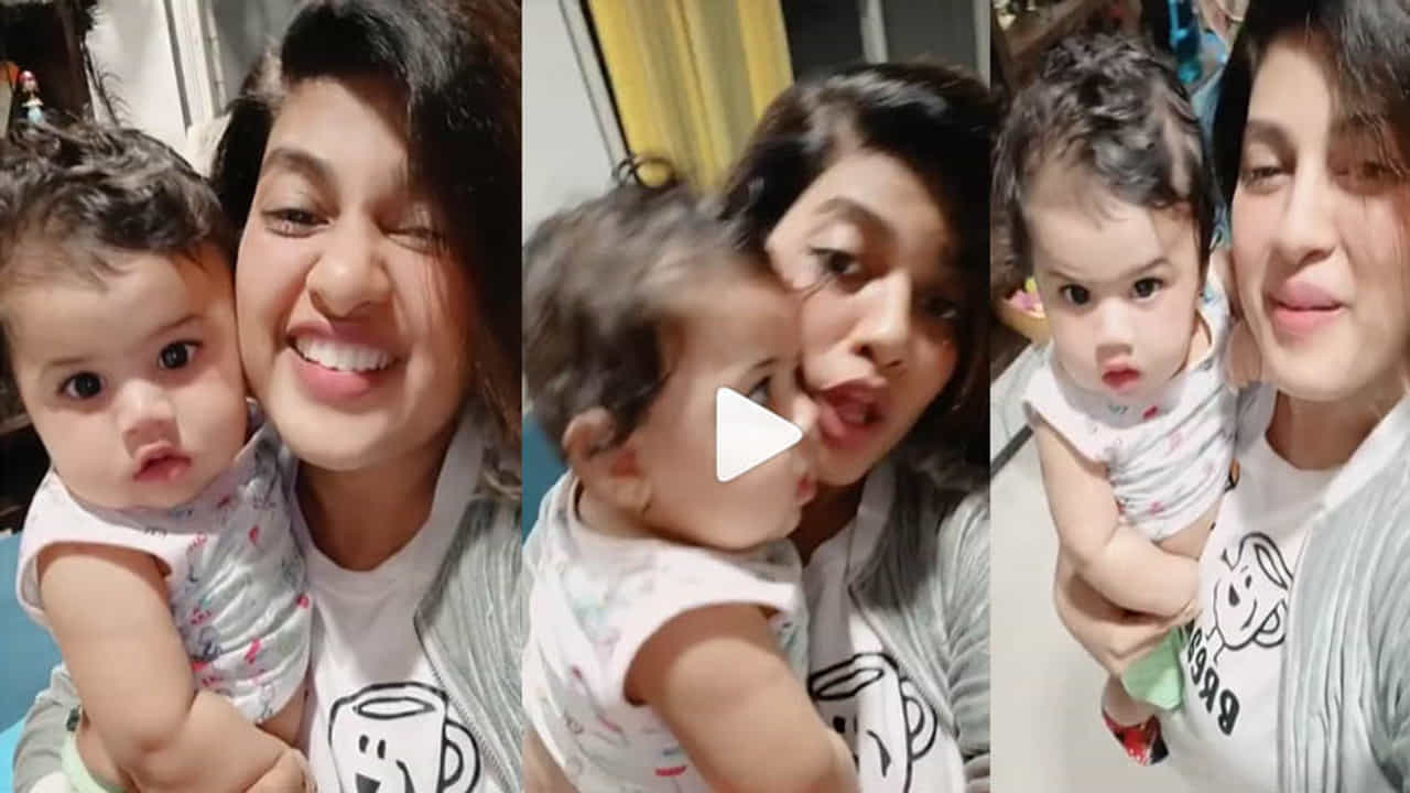 Video | सोशल मीडिया ट्रेंडचा मोह ‘वहिनीसाहेबांना’ही आवरेना, ‘बसपन का प्यार’वर धनश्री काडगांवकरचे लेकासह ठुमके!