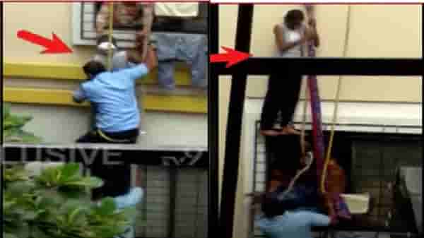 Video | केस वाळवायला छतावर गेली, पाय घसरताच कोसळली, मुलीला कसं वाचवलं ? पुण्यात शुक्रवारपेठेत थरार