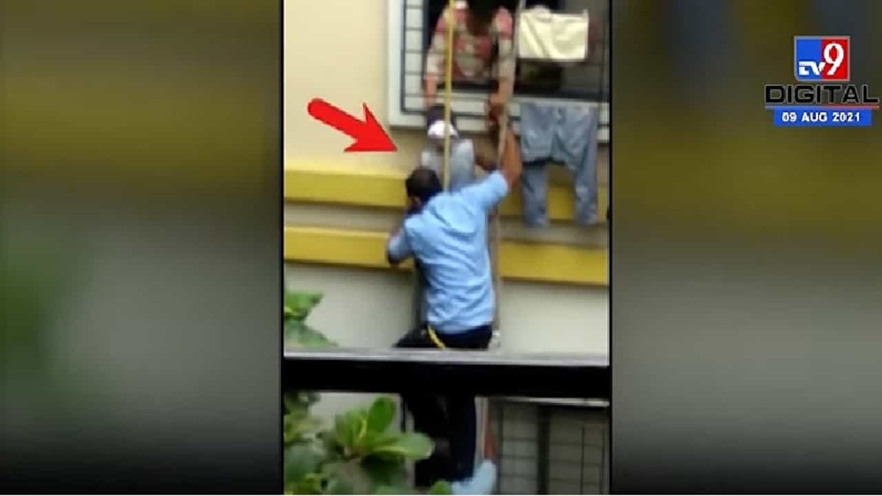 Video | तोल गेल्याने पाचव्या मजल्यावरुन कोसळली, तरुणीने सांगितली आपबिती