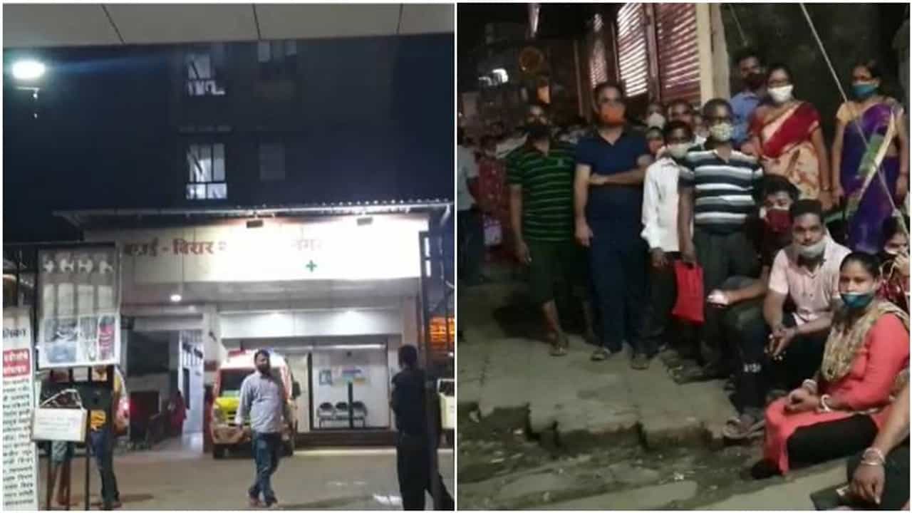 सरकार म्हणत 2 डोसला लोकल प्रवासाची परवानगी, मात्र लसींचा तुटवडा असल्यानं नालासोऱ्यात रात्रभर रांगा