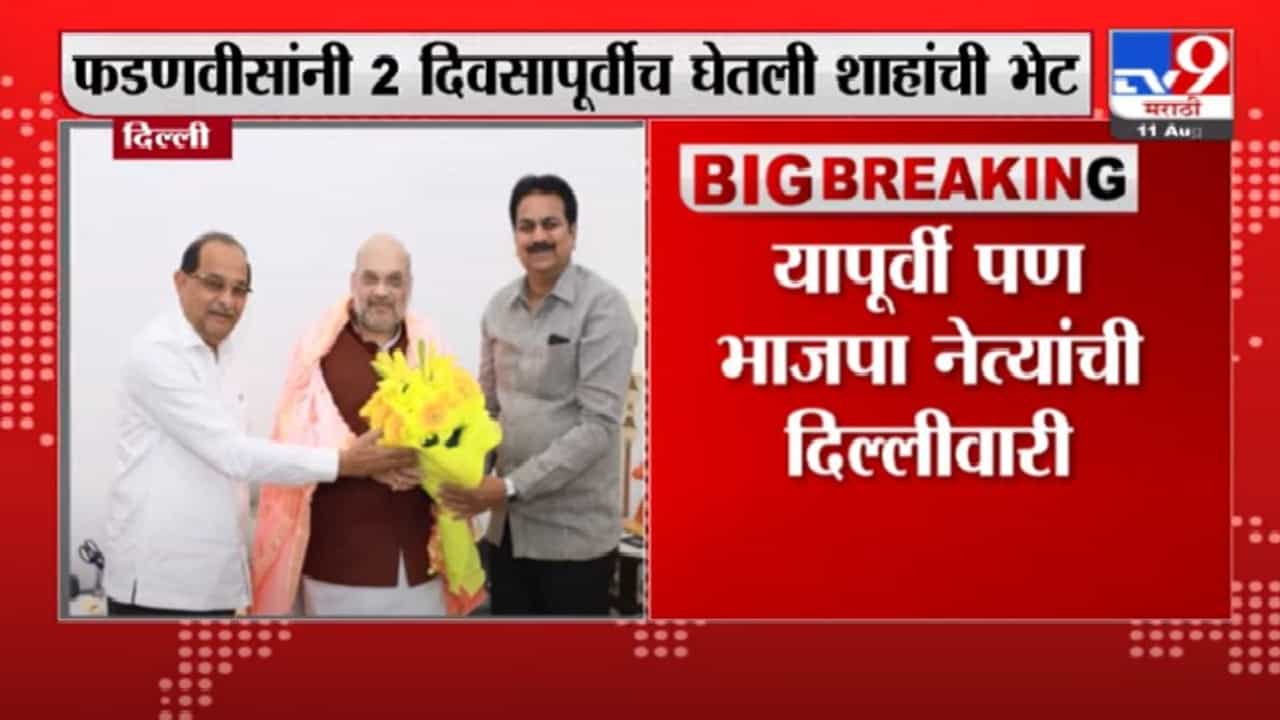 Breaking | 'दोन पाटील' अमित शहांच्या भेटीला, काय चर्चा झाली?