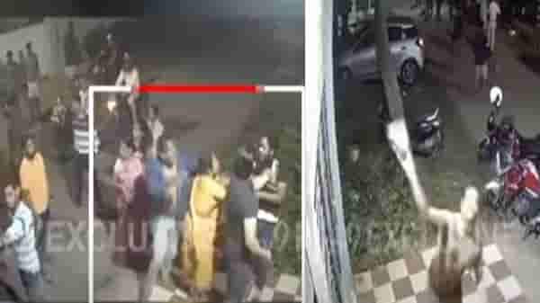 CCTV VIDEO | जमीन मालकीच्या वादातून जुन्या-नवीन मालकांमध्ये हाणामारी, सीसीटीव्हीवरही दगडफेक