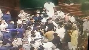 VIDEO: राज्यसभेत गोंधळ आणि महिला खासदारांना धक्काबुक्की, कोणत्या मिनिटाला काय घडलं?; सीसीटीव्ही फुटेज व्हायरल