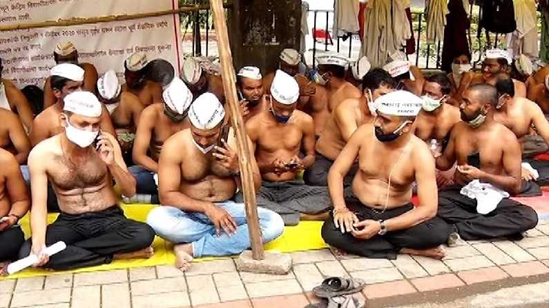 प्राध्यापक भरतीवरील बंदी उठवा!, पुण्यात प्राध्यापकांचं 28 व्या दिवशी अर्धनग्न आंदोलन, सरकारची भूमिका काय? प्राध्यापक भरतीवरील बंदी उठवा!, पुण्यात प्राध्यापकांचं 28 व्या दिवशी अर्धनग्न आंदोलन, सरकारची भूमिका काय?