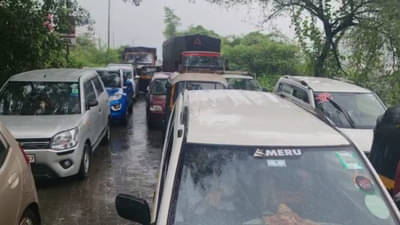 प्रवाशांचा रविवार खड्ड्यात! कल्याण-शीळ रस्त्यावर प्रचंड वाहतू कोंडी; प्रवाशी वैतागले!