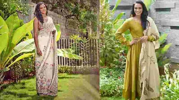 PHOTO | PV Sindhu : साडी आणि अनारकलीमध्ये पीव्ही सिंधूचा ग्लॅमरस लूक, फोटो पाहून चाहते हैराण