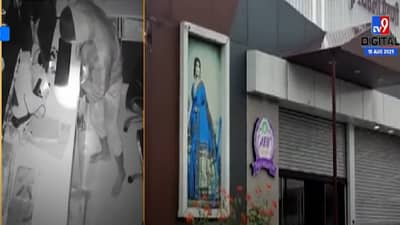 CCTV | येवल्यात शोरुमचे पत्रे फोडून चोर शिरला, दीड लाखांच्या पैठण्यांची चोरी