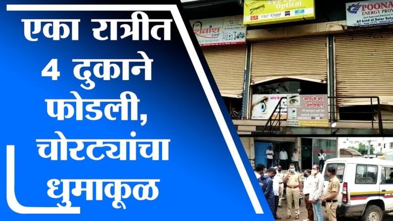 Aurangabad | रिक्षातून आलेल्या चोरट्यांनी एकाच रात्री 4 दुकाने फोडली, शिवाजीनगरमधील घटना